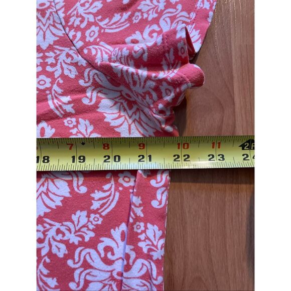 Land’s End Pink Brocade Print 100% Cotton Night Gown Women’s plus size 0X - Picture 4 of 4